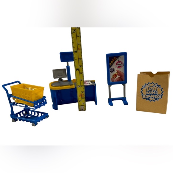 Toy Mini Brands Shopping Cart Register Store Sign & Bag - Picture 5 of 5